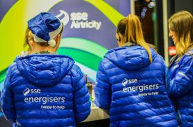 Image taken in the SSE Arena, Belfast at the Rewards Desk. Eventsec staff conducting the role of Energisers.